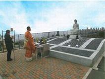 永代供養塔　阿弥陀如来像　「やすらぎの郷」合同回向