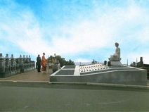 永代供養塔　阿弥陀如来像　「やすらぎの郷」合同回向