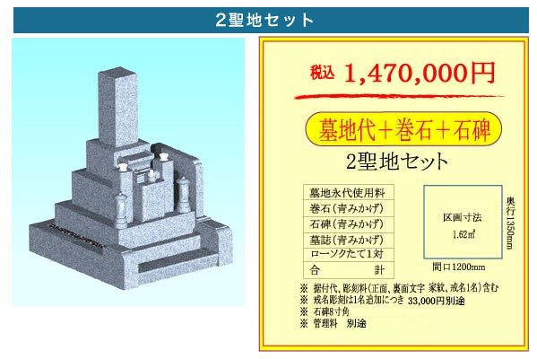 京都霊園　2聖地　未使用墓地　巻き石付き 京都霊園 2聖地 未使用墓地 巻き石付き