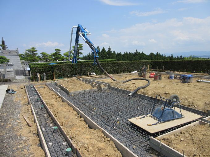 石張り基礎工事