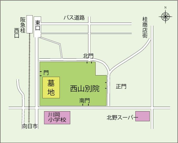 本願寺西別院・案内図