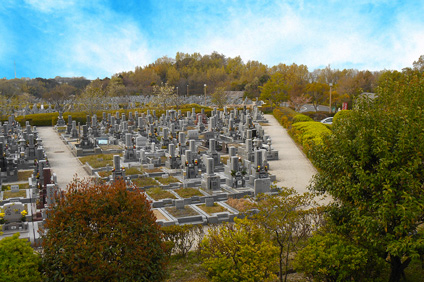 富田林霊園 墓地風景
