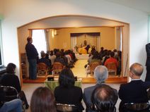 管理寺事務所2回　法要室にて合同回向