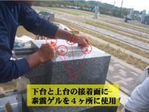 上台に泰震ゲル配置