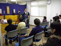 法要室での総回向