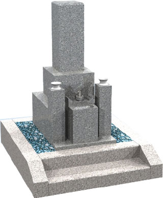 永年管理墓（2霊地）和型塔セット