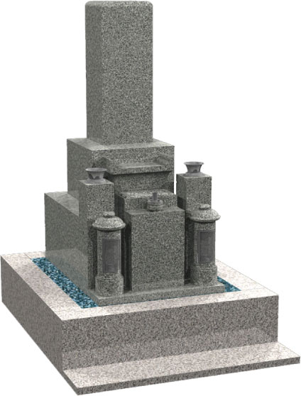 1.8㎡・墓地墓石セット