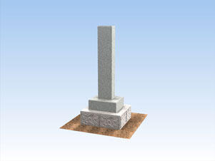 本宗寺石柱　完成予想のCG作成