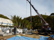 墓石の据付工事