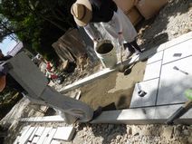 参道石張り工事