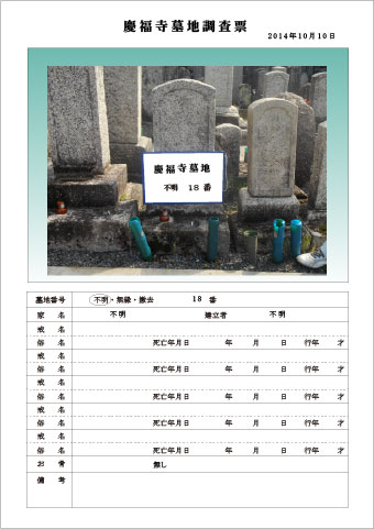 墓地調査