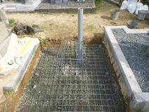 異型鉄筋メッシュ敷き込み