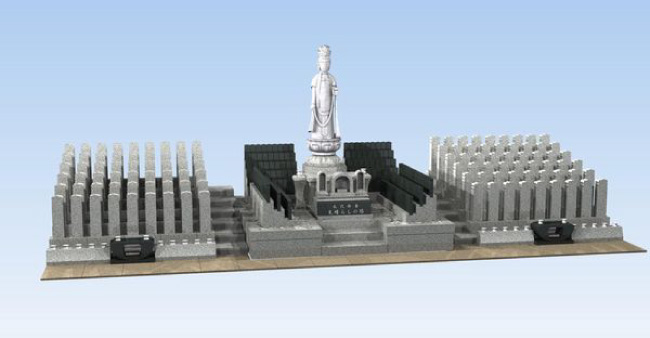 「見守り観音」　CG