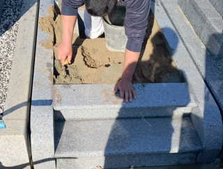 巻石内真土敷き込み