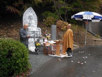 薬師如来坐像除幕式