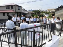 「旧山出橋記念碑」竣工式典