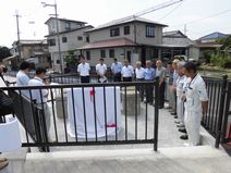 「旧山出橋記念碑」竣工式典