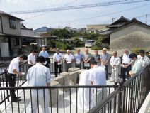 「旧山出橋記念碑」竣工式典