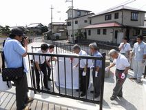 「旧山出橋記念碑」竣工式典