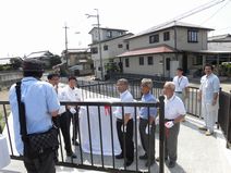 「旧山出橋記念碑」竣工式典
